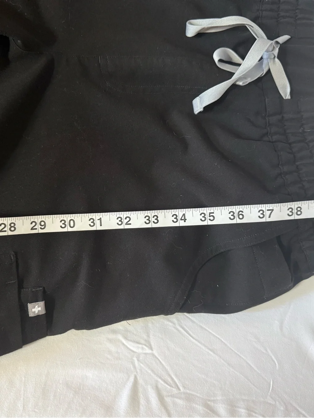 FIGS Technical Collection Black Cargo Scrub Joggers L Tall